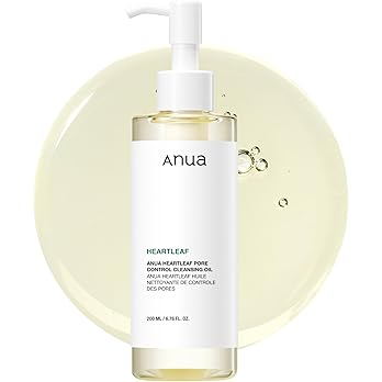 ANUA Heartleaf Pore Control Cleansing Oil, Oil Cleanser for Face, Makeup Blackhead Remover, Double Cleansing, Facial Cleanser, Mild Ingredients, Korean Skin Care 6.76 fl oz(200ml)